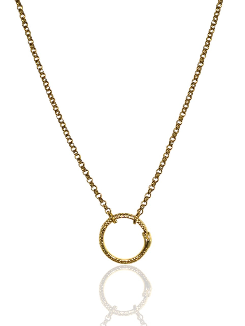 The Ouroboros Necklace - 19'' Chain