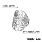 Silver Triskelion Triquetra Ring