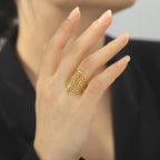 Gold Triskelion Triquetra Ring