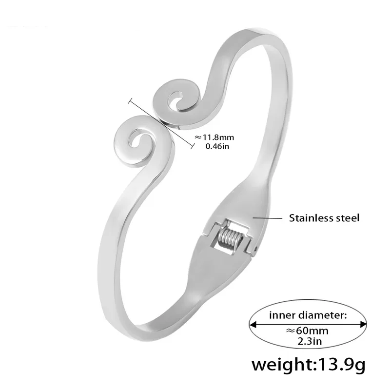 Silver Sacred Spiral Bracelet