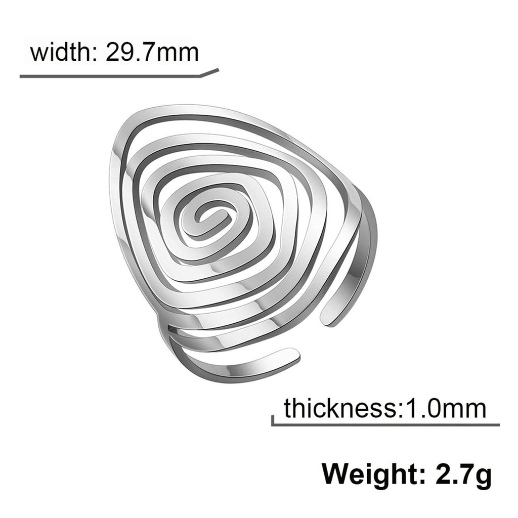 Silver Sacred Spiral Ring